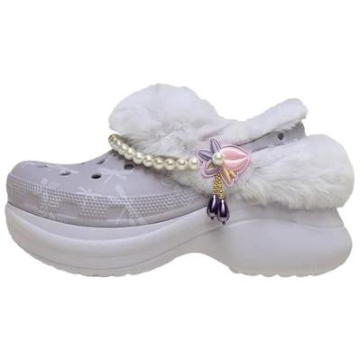 Маленький кит Цветок груши Мода Универсальные клоги Женские клоги Туманно-фиолетовый 211977-5PS