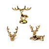 1 шт. Статуэтка лося, северного оленя, скандинавская рождественская фигурка оленя, винтажное золотое изделие ручной работы, домашнее украшение, настольное украшение, подарок