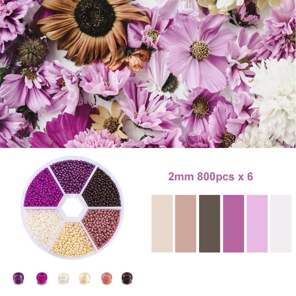 1Set with Box Glass Seed Beads Czech Charm Crystal Spacer Glass Bead For Jewelry Making Kits DIY Handmade Supplies Accessories Set