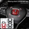 42*50MM Car Steering Wheel Center Emblem Logo Sticker Accessories for CRV HRV Civic Accord Fit Jazz City Odyssey