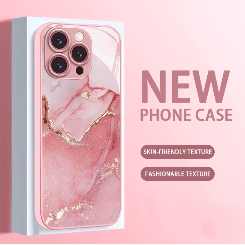 Красочный гальванизированный стеклянный чехол для телефона iPhone 17 16 15 14 13 12 11 Pro Max Plus 16E 17Air