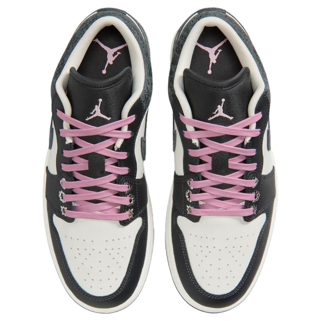 Jordan Air Jordan 1 Low Винтажные Баскетбольные Кроссовки Унисекс Угольно-Черные II0595-001