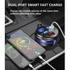 Auto Socket Lighter Adapter,Car Charger 2 USB QC and 2 Socket Cup Shape Auto Socket Lighter Splitter with LED Voltage Display Atmosphere Dual On/Off