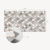 Printed Vinyl Wall Panel for Dining Room 100x50 cm Mosaic Pattern with Shapes