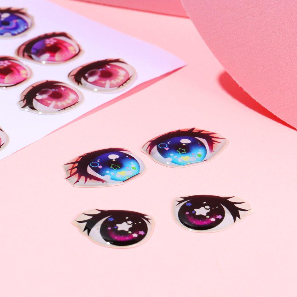crystal Boy/Girl Decals Face Organ Paster Cartoon Eyes Stickers Eye Chips Paper Anime Figurine Doll