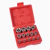 14PCS/Set 1/4'' 3/8'' 1/2'' Driver E Torx Star Bit Chrome Socket Kit Tool Set + Box Car Toolbox