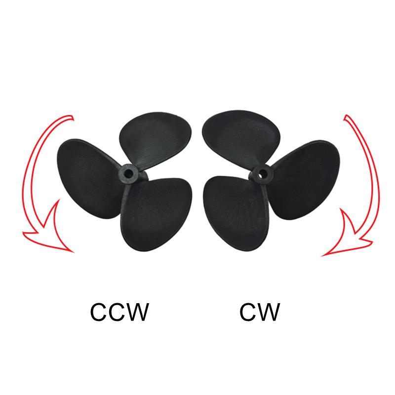 RC 5.0*80/90/100mm 3-Blade CW CCW Propeller Nylon Full Immersion Prop For Radio Control Hobby Boats Model DIY Spare Parts