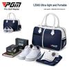 PGM Golf Сумка для одежды из ПУ кожи с узором личи, с отделением для обуви, водонепроницаемая и грязеотталкивающая, большой вместимости