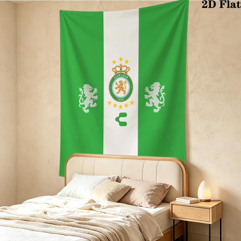 Club Len Football Club Wall Tapestry Aesthetic Wall Hanging Printed Fabric Blanket Decorative Tapestries For Bedroom Living Room Home Decor