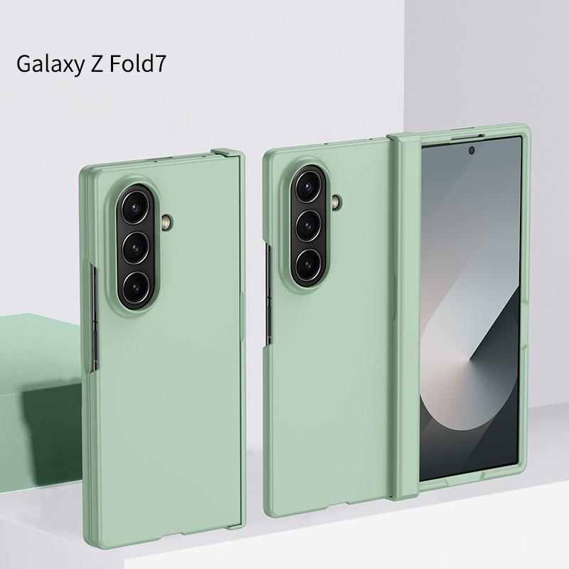 Подходит для Samsung Galaxy Z FOLD 7 Чехол из трех частей с нежной кожей Улучшенный противоударный защитный чехол