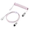 Type C Mechanical Keyboard Coiled Cable Type C USB Mechanical Keyboard Aviator Desktop Computer Aviation Connector Cord Max 3m