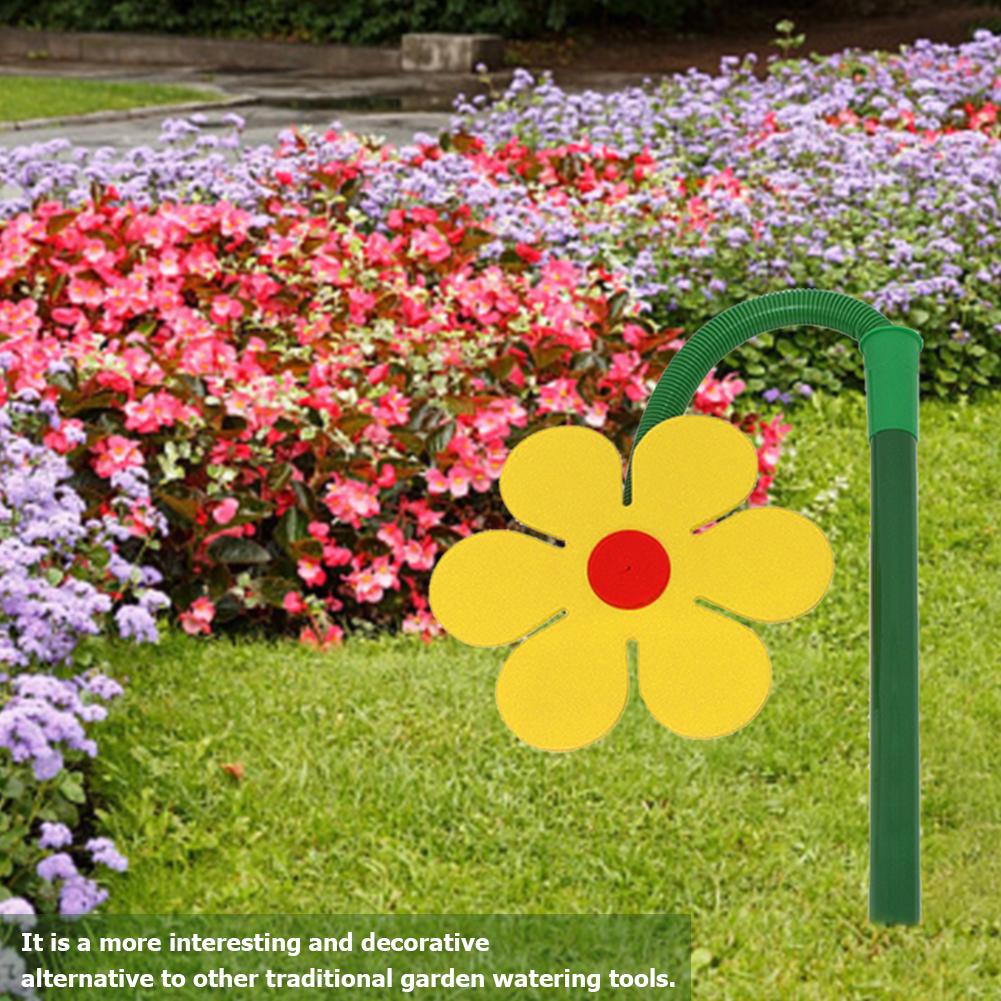 Crazy Spin Sprinkler Flower Shape Dancing Daisy Sprinklers 720 вращающаяся игрушка-распылитель воды для полива газона во дворе украшение сада