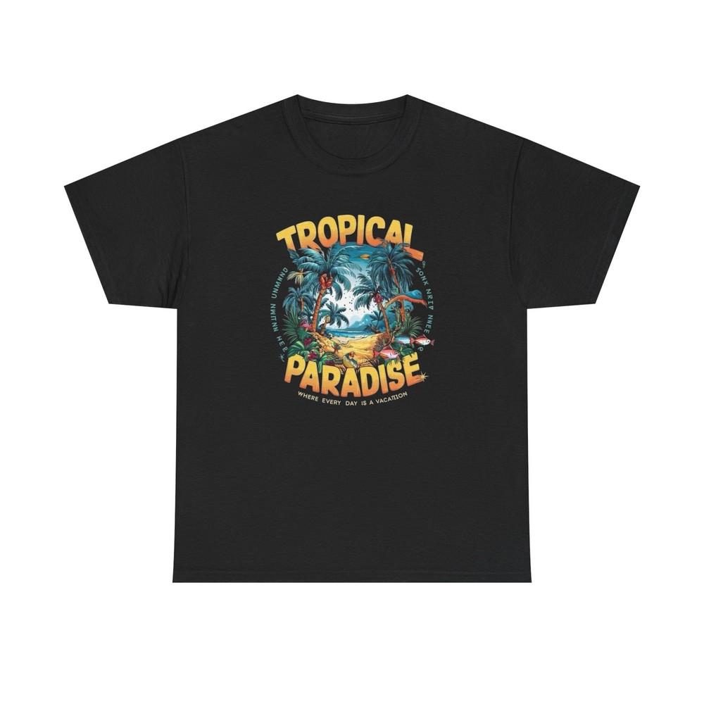 Tropical Paradise Graphic T-Shirt Unisex Heavy Cotton Tee NEW Unisex T-Shirt