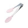 Endo Shoji Commercial Antibacterial Heat-Resistant Colorful Tongs, Pink, Stainless Steel Metal Parts, 66 Nylon Tips, Glass Fiber (with Antibacterial A