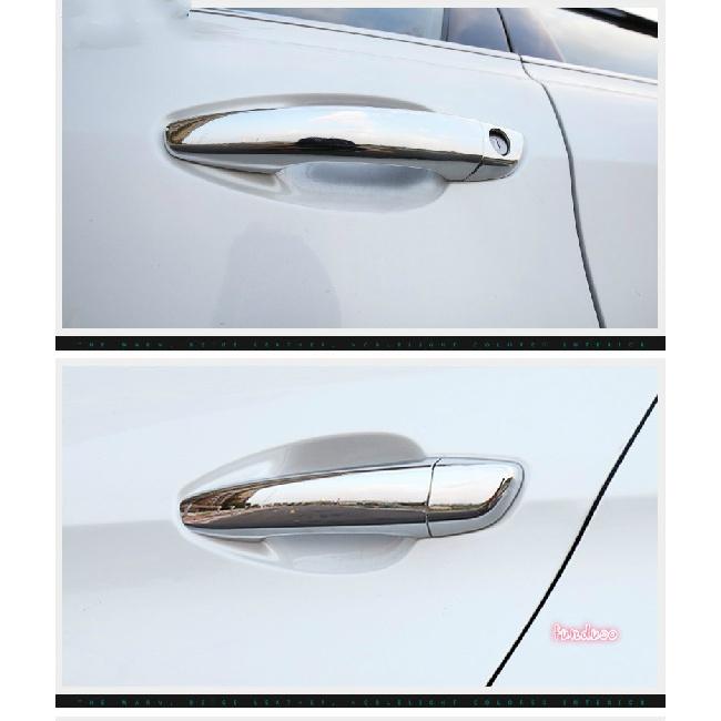 Carbon Fiber Chrome Car Door Handle Cover Trim Sticker For Citroen DS7 Crossback 2018 Styling Auto