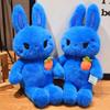 Blue Carrot Rabbit Doll Plush Toy Rabbit Rabbit Doll Children's Companion Soothing Ragdoll Doll