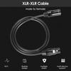 Twozoh XLR Кабель для микрофона, папа-мама, 3 м, 2 шт., балансный, 3-контактный, профессиональный, Hi-Fi