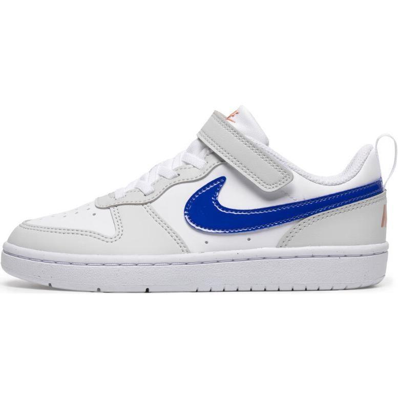 Nike Court Borough Low top Kids' Skateboarding Shoes White/Blue Children Aged 3 7 Years Old DV5457-125