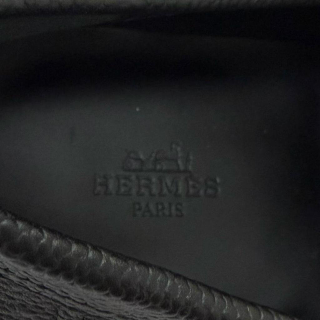 Pristine HERMES loafers Clement H logo motif platform sole Used