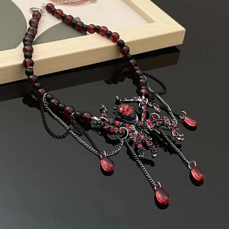 GemChic Женское ожерелье с подвеской Дамское персонализированное крутое ожерелье-чокер в виде паука Модная ретро-цепочка на ключицу на день рождения Рождество Ювелирные изделия в подарок