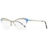 Emilio Pucci Women S Geometric eyeglaSSeS Ep5074 020 Ruthenium Blue 53mm 020