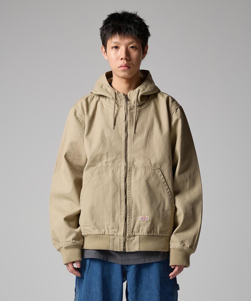Dickies Худи на молнии из плотного хлопка с капюшоном, цвет Песчаный