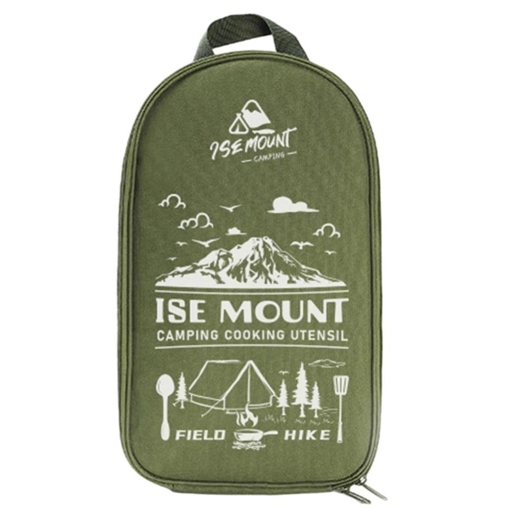 Hiking Utensil Set Storage Bag Picnic BBQ Tableware Organizer 2024 Cookware Carrying Case