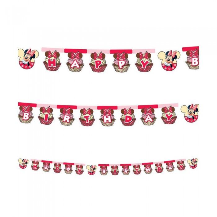 Disney Minnie Mouse Happy Birthday Cupcake Banner