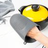 Силиконовый зажим для рук Кухонный термостойкий Утолщенные силиконовые теплоизоляционные перчатки Бытовые инструменты для духовки и выпечки Прихватки для духовки