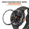 Алмазная рамка для Samsung Galaxy Watch 8 Classic 46 мм Защитный чехол-бампер из ПК Кольцо Аксессуар