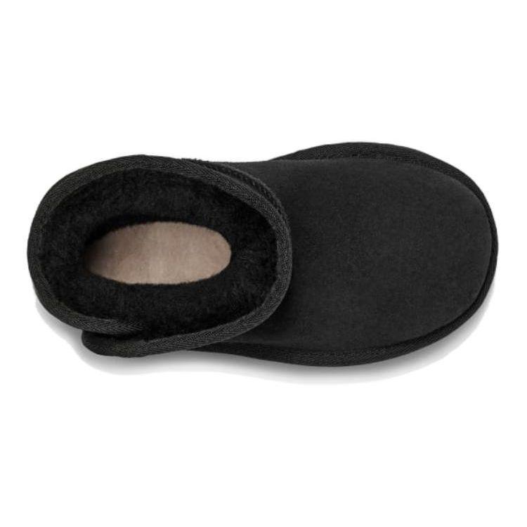 UGG Round Toe Comfortable Low Top Boots Kids Boots Black 1118890T-BLK