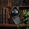 Декоративные фигурки кошек 3D-печатная скульптура кошки Декорация с капюшоном Мистическая статуэтка кошки Готические украшения кошки Декор на Хэллоуин