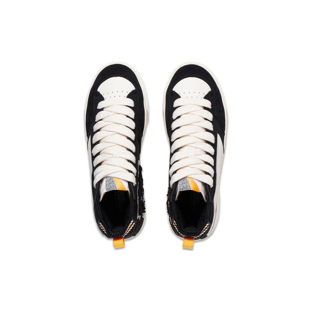 Li Ning We Wo 180 VNTG удобные универсальные легкие повседневные нескользящие кроссовки для скейтбординга среднего размера мужские кроссовки черные коричневые белые AECT051-4