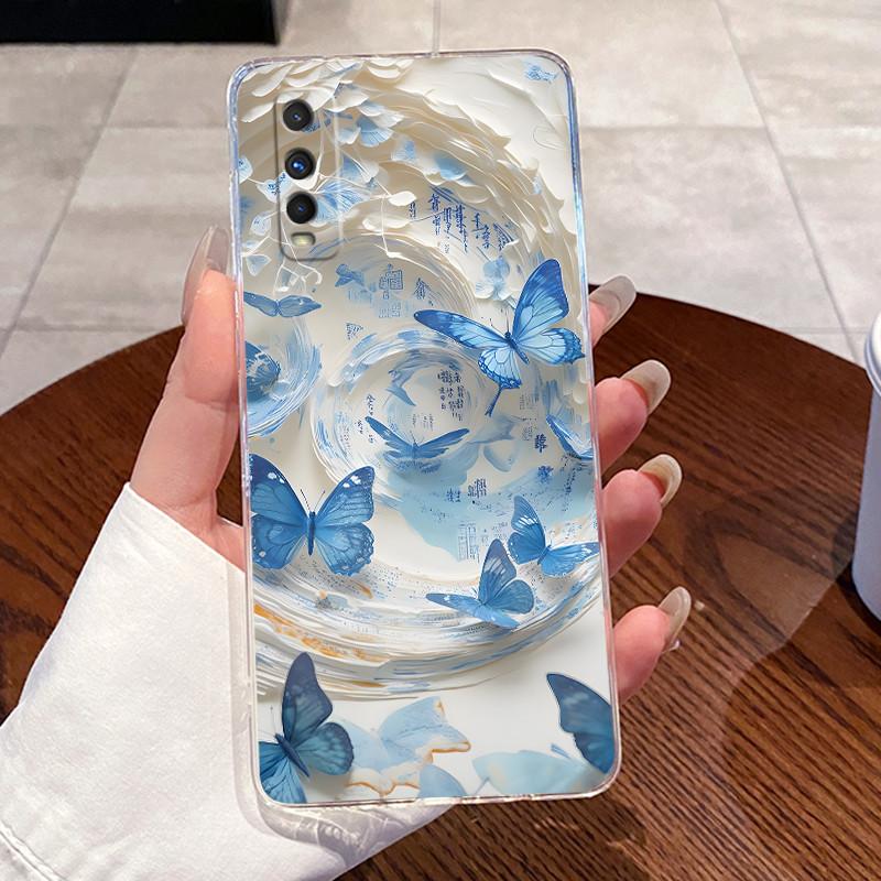 Jelly Casing For VIVO Y70S / IQOO U1 Fundas Capa Clear Silicone Soft TPU Back Cover Cute Cat Rabbit Heart Protective Case Coque
