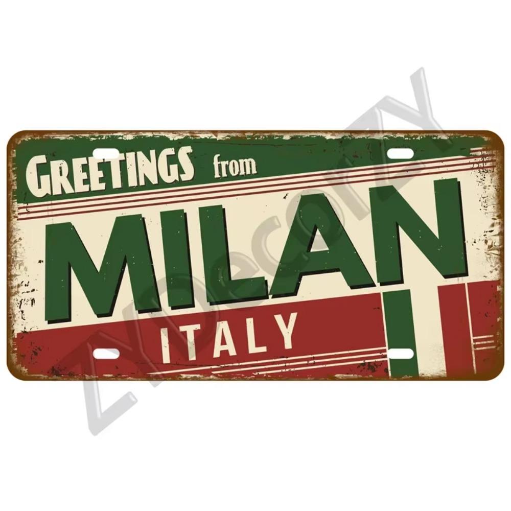 Жестяная табличка Город-государство Жестяная табличка Знаменитая городская табличка Достопримечательность Металлическая табличка Настенный декор Гараж Бар Паб Клуб Отель Кафе Кухня Дом