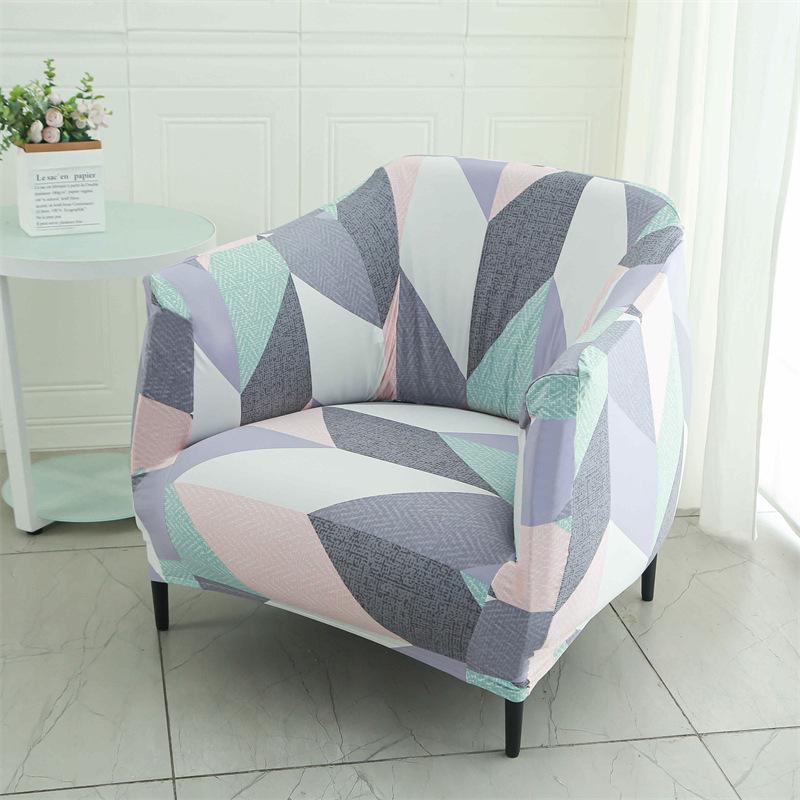 Все включено Чехол на кресло-бочку Защита мебели Эластичная ткань Чехол на кресло с подлокотниками Диван Чехол для дивана Интернет-кафе Бар Офис Диван Накидка