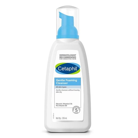Cetaphil Мягкое пенящееся очищающее средство для всех типов кожи - 236 мл | Пенящееся очищающее средство с витамином E, B5