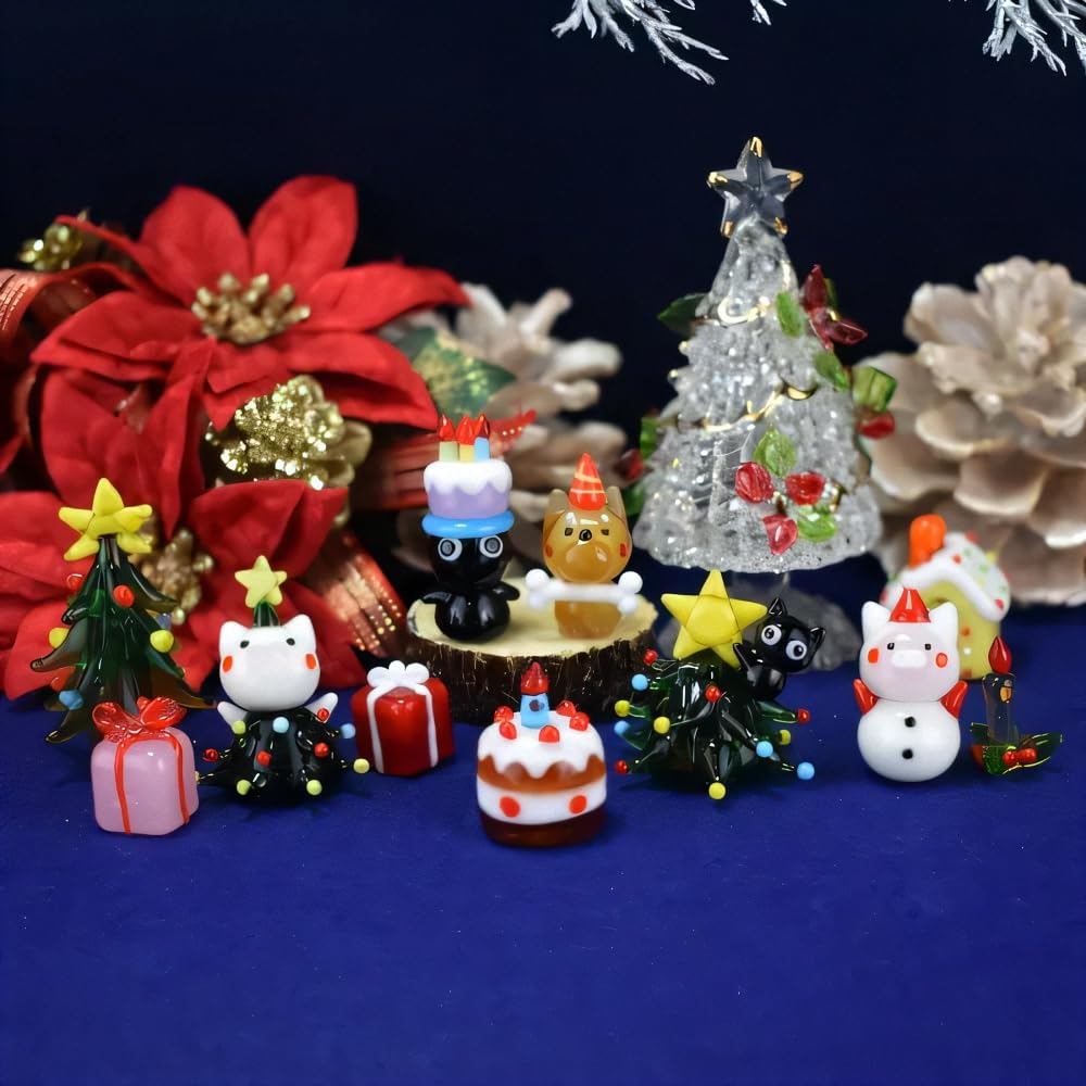 Четыре Тележки Милый Стекло ручной работы Косплей Снежный Поросенок