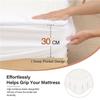 2026 New 99% Waterproof Bed Cover with Elastic Band Solid Fitted Sheet Smooth Breathable Mattress Pad Cover Anti Mites Bed Linens Multi Size