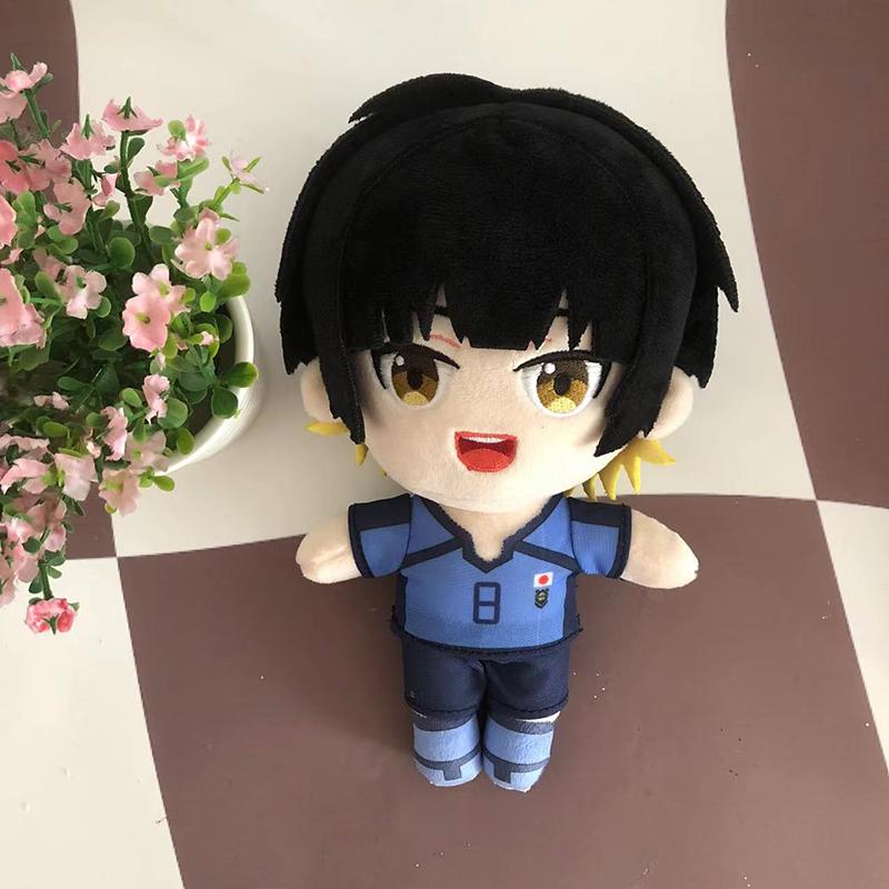 Игра Blue Lock Isagi Yoichi плюшевая кукла Seishiro Nagi Reo Mikage милая мягкая набивная подушка детские мягкие игрушки милые на день рождения