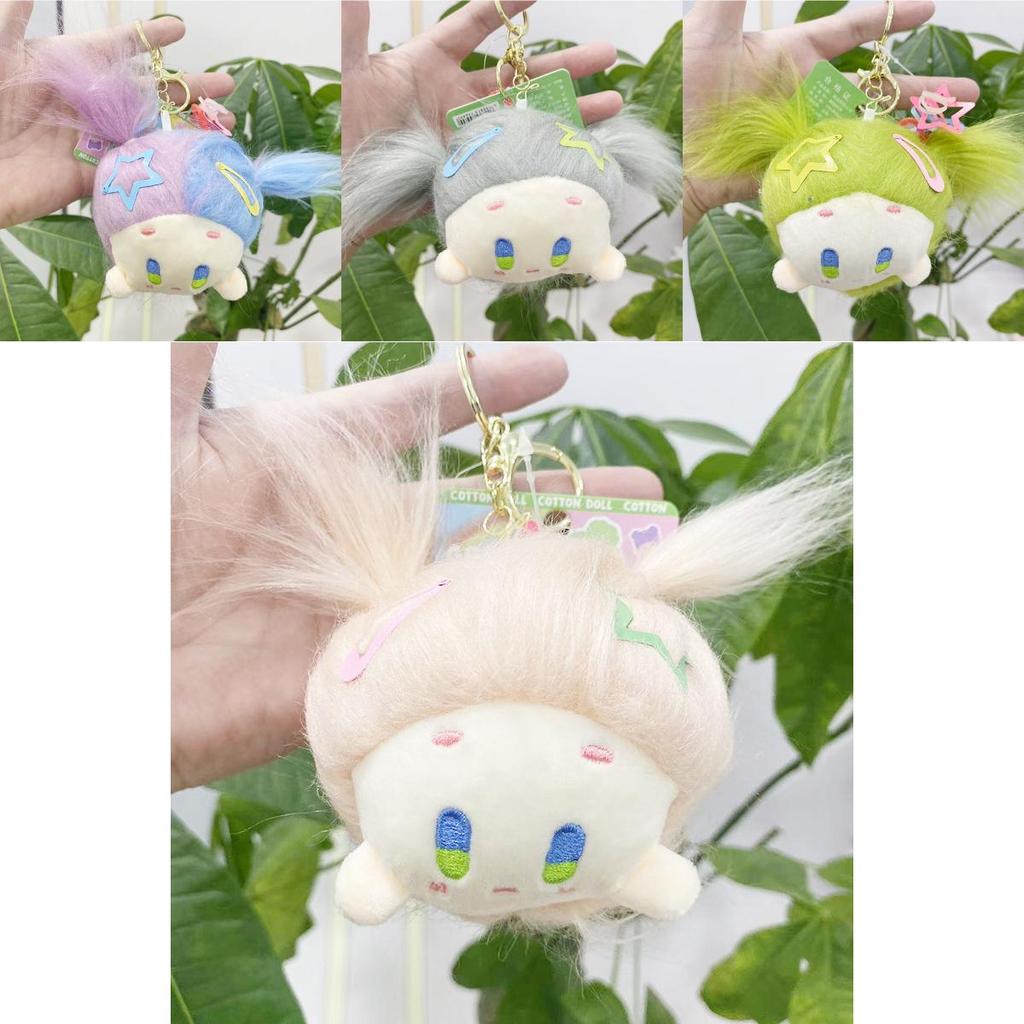 Cute Plush Hanging Doll Keychain Wholesale Stuffed Toy With Fluffy Bunny Ears Perfect Birthday Gift Characters)