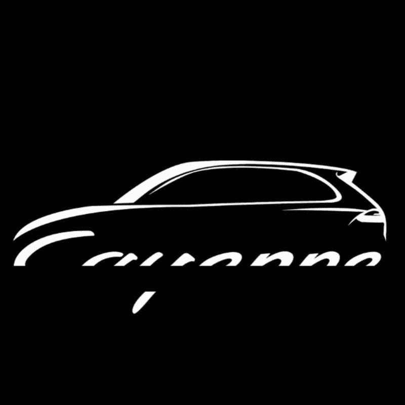 Светодиодные проекторы на двери Mengsu с приветствием и атмосферой для Porsche Cayenne (Модели 2010-2018 гг.)
