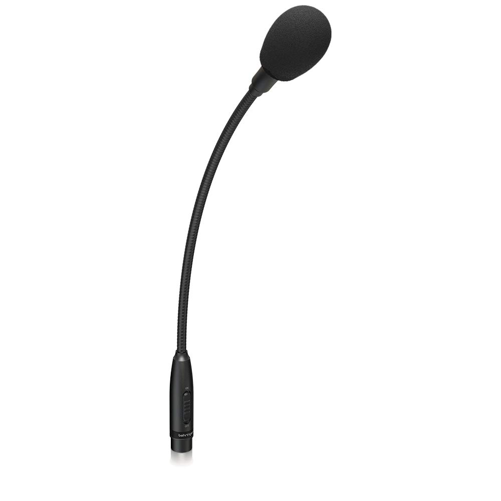 Behringer TA 312S Dynamic Gooseneck Microphone, Cardioid Pattern, Mute Switch, Black