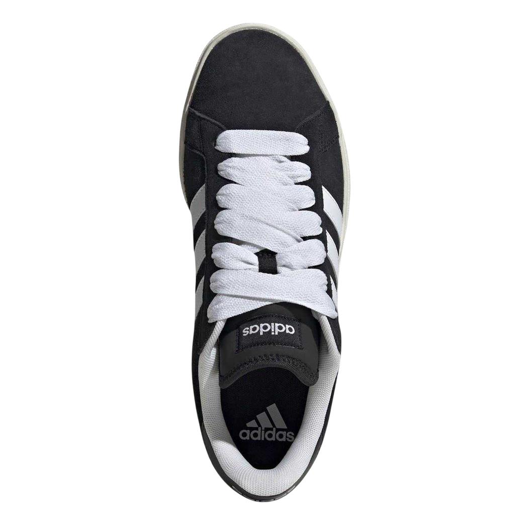 Adidas Mens Grand Court 3 Stripes Suede Flat Trainers