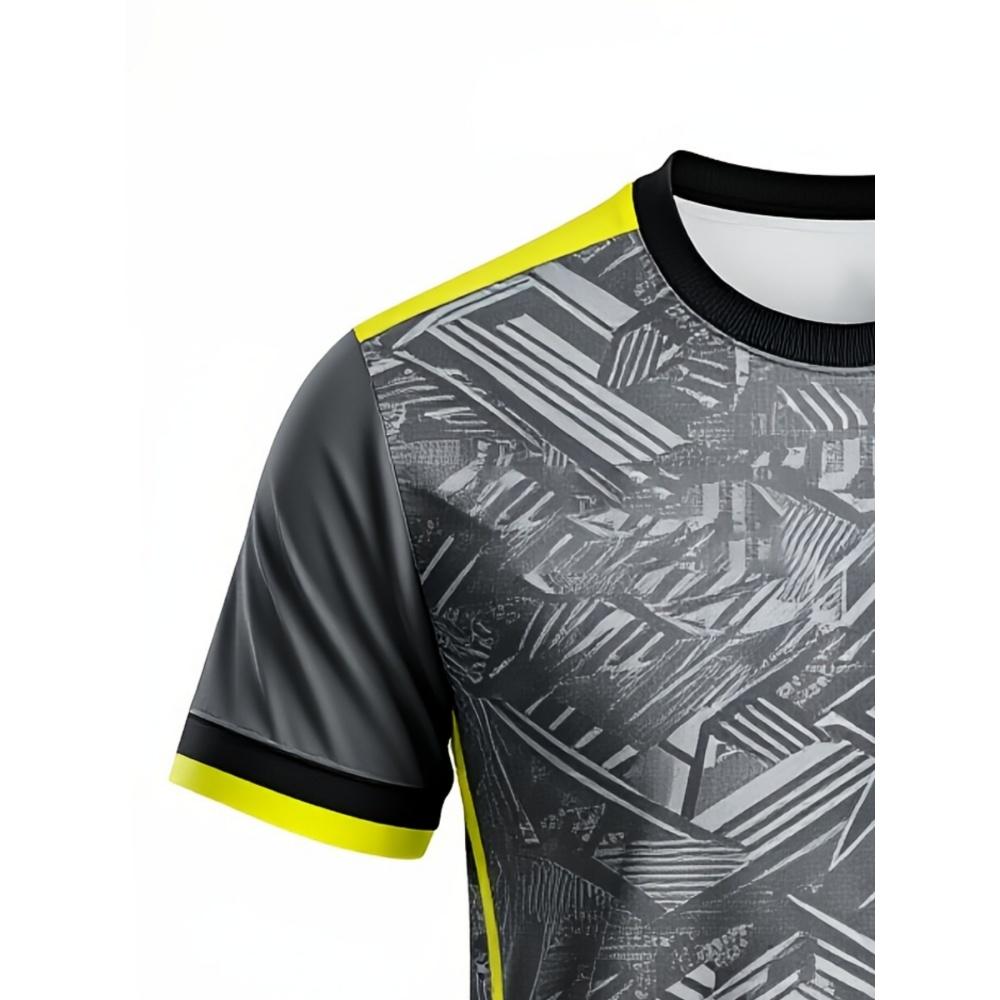 Men Line Badminton T-Shirts Table Tennis Breathable Training Sports Tees Women Tennis Short Sleeve Running Quick Dry Clothing