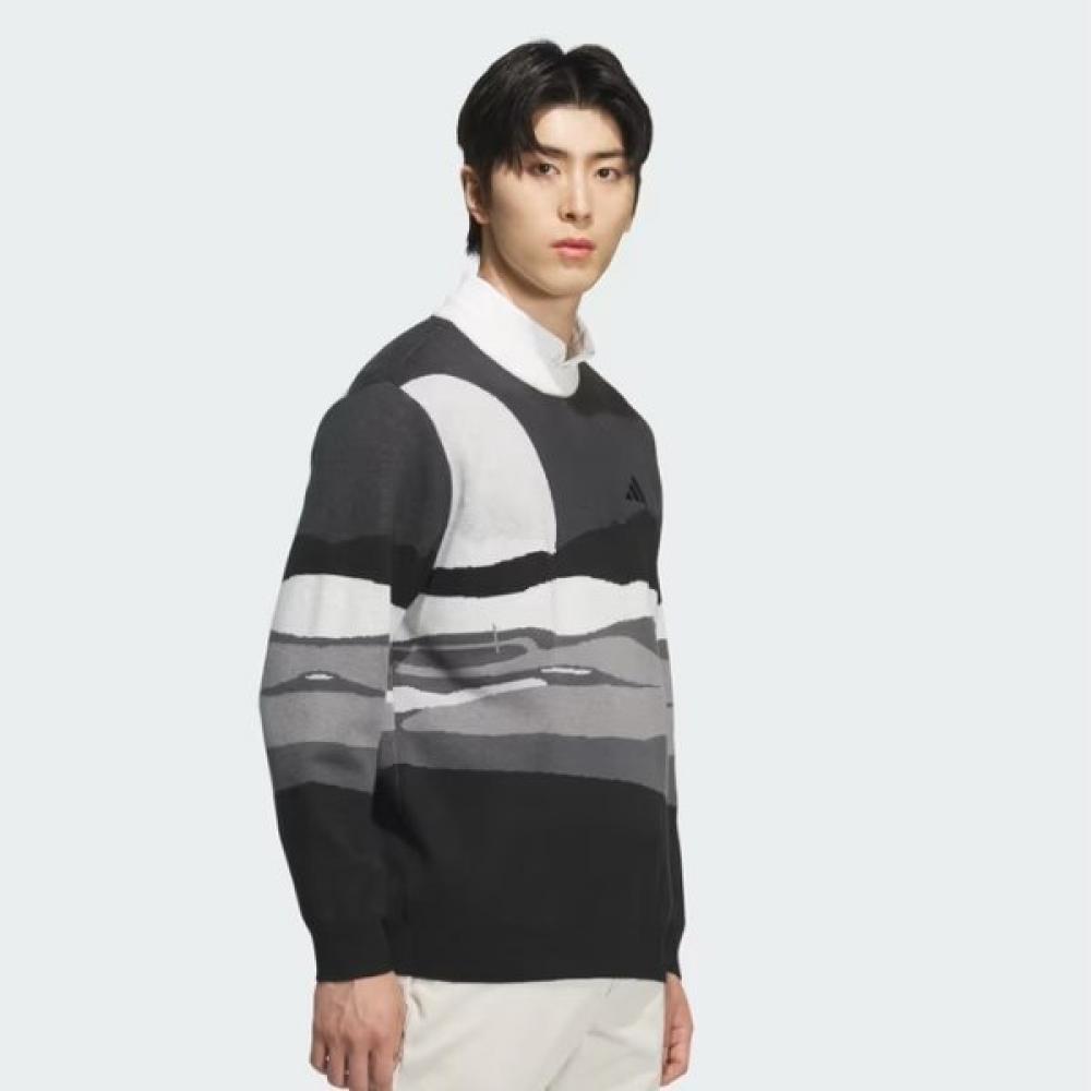 Adidas Golf 25fw Men S Graphic Sweater Jm2933