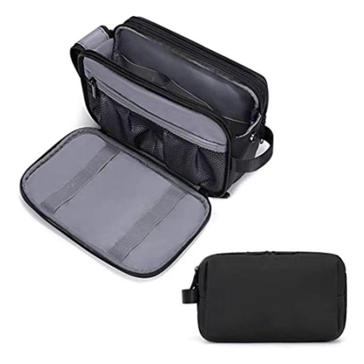 Дорожный органайзер для туалетных принадлежностей Dopp Kit Многослойный с множеством карманов для косметики, зубной щетки, сумка для хранения, повседневная однотонная сумка