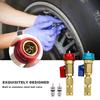 R134a R12 Съемник и установщик золотников клапанов Автомобильный кондиционер Золотник клапана Быстрый съемник Установщик Высокое Низкое давление Инструмент для ремонта