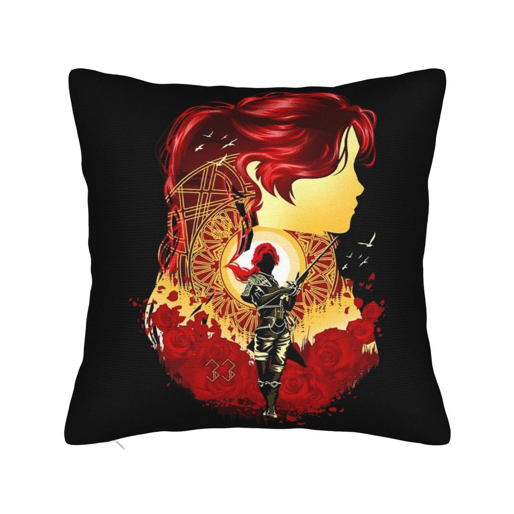 Clair Obscur Expedition 33 Sciel Pillowcase Soft Polyester Cushion Cover Decoration Pillow Case Cover Home Zippered 45*45Cm