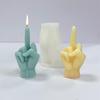 Middle Finger Silicone Mold for DIY Scented Candle, Plaster, & Resin Ornaments